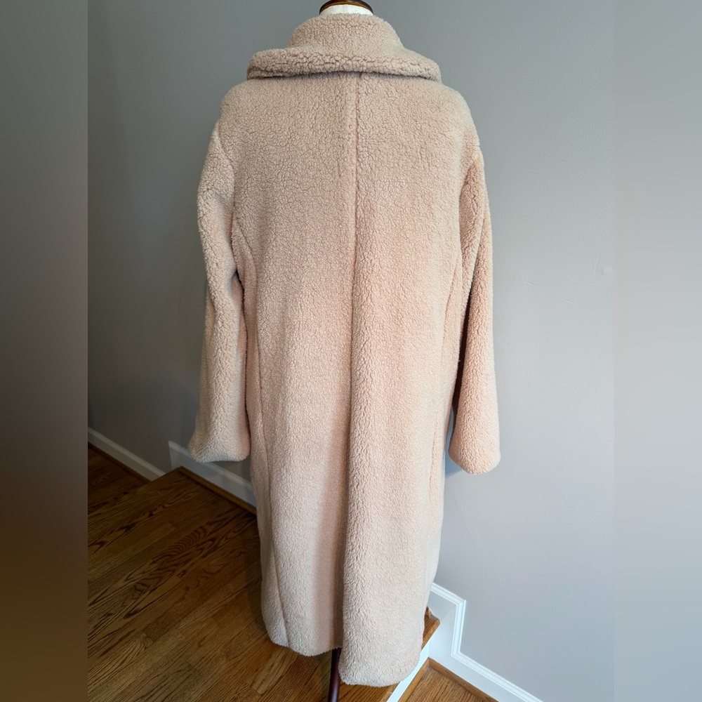 NWT Torrid Tan Long Sherpa Coat - Torrid Size 3 (22-24 or 3X) - Picture 11 of 16